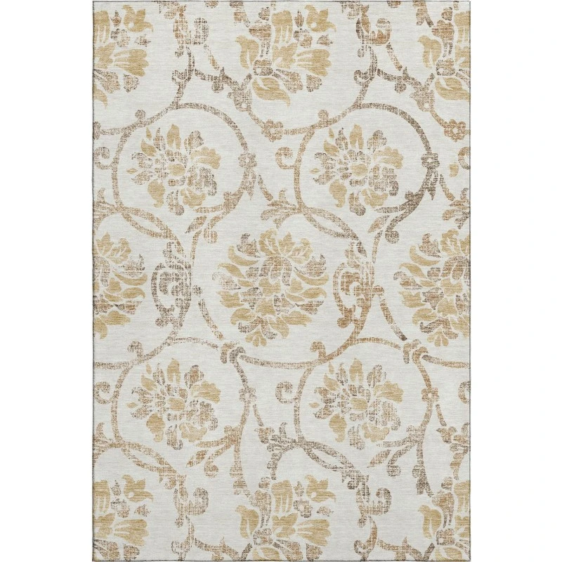 Addison Mayfield Ivory AMF762 - 8ft. Round Rug