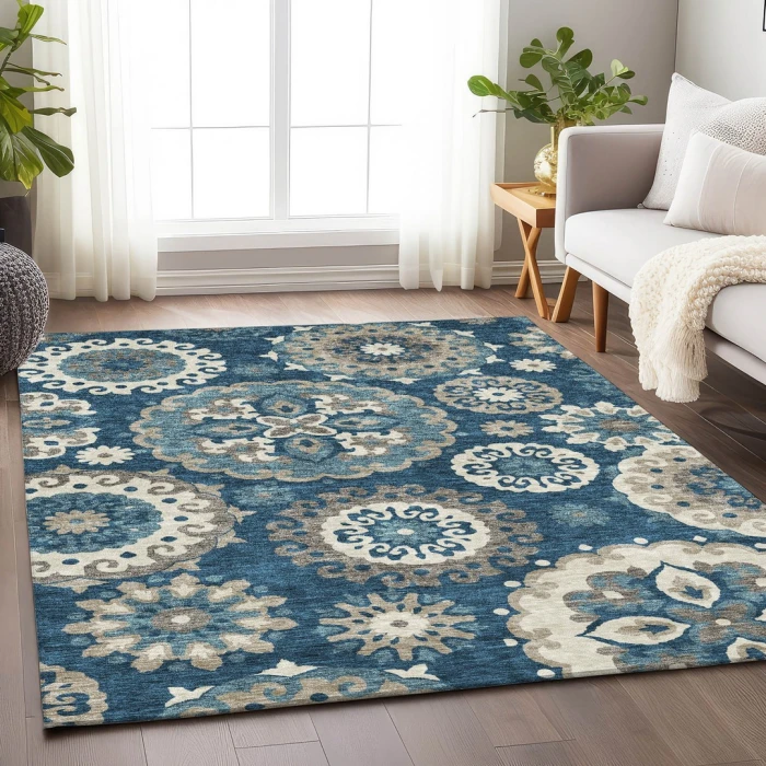 Addison Mayfield Blue AMF763 8ft. x 10ft. Rect. Rug