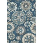 Addison Mayfield Blue AMF763 2ft. 3in. x 7ft. 6in. Rect. Rug