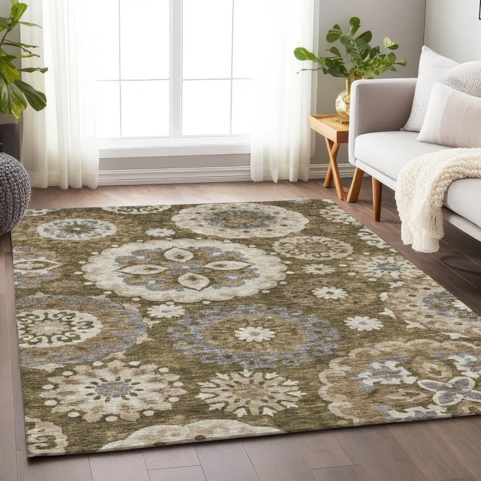 Addison Mayfield Brown AMF763 5ft. x 7ft. 6in. Rect. Rug