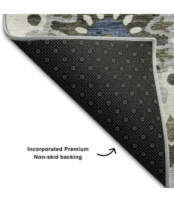 Addison Mayfield Gray AMF763 - 8ft. Round Rug