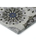 Addison Mayfield Gray AMF763 - 8ft. Round Rug