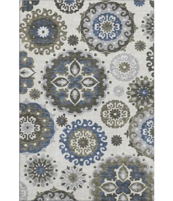 Addison Mayfield Gray AMF763 - 8ft. Round Rug