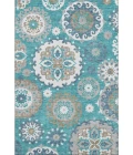 Addison Mayfield Teal AMF763 - 8ft. Round Rug
