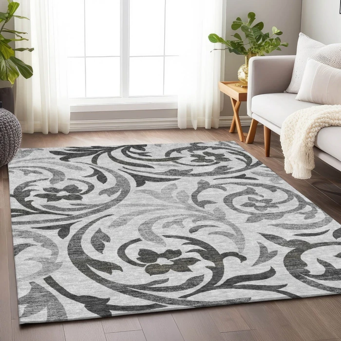 Addison Mayfield Gray AMF764 2ft. 3in. x 7ft. 6in. Rect. Rug