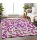 Addison Mayfield Purple AMF764 - 8ft. Round Rug