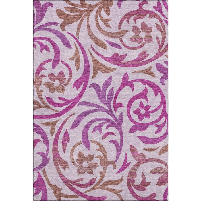 Addison Mayfield Purple AMF764 - 8ft. Round Rug