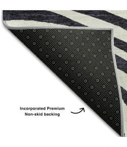 Addison Mayfield Black AMF765 2ft. 3in. x 7ft. 6in. Rect. Rug