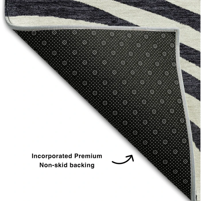 Addison Mayfield Black AMF765 2ft. 3in. x 7ft. 6in. Rect. Rug
