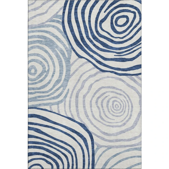 Addison Mayfield Blue AMF765 - 8ft. Round Rug