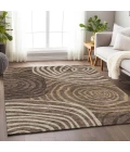 Addison Mayfield Brown AMF765 2ft. 3in. x 7ft. 6in. Rect. Rug