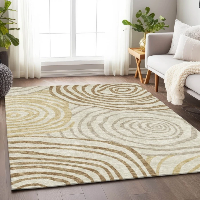 Addison Mayfield Gold AMF765 2ft. 3in. x 7ft. 6in. Rect. Rug
