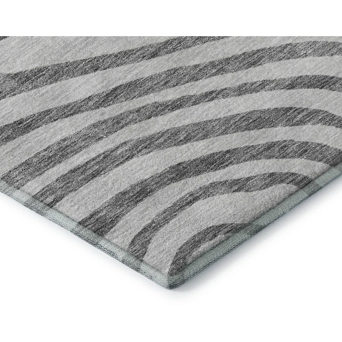 Addison Mayfield Gray AMF765 - 8ft. Round Rug