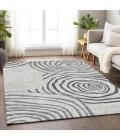 Addison Mayfield Gray AMF765 - 8ft. Round Rug