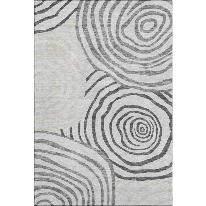 Addison Mayfield Gray AMF765 - 8ft. Round Rug