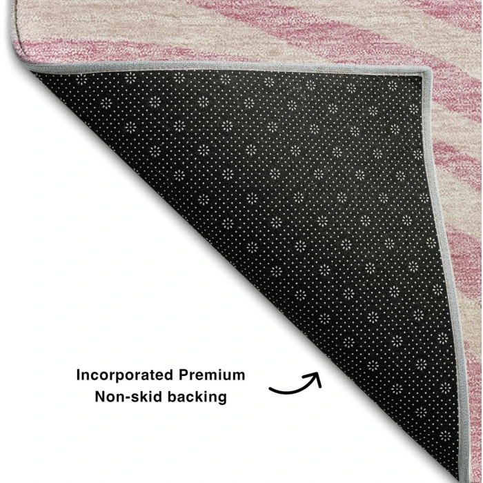 Addison Mayfield Pink AMF765 - 8ft. Round Rug