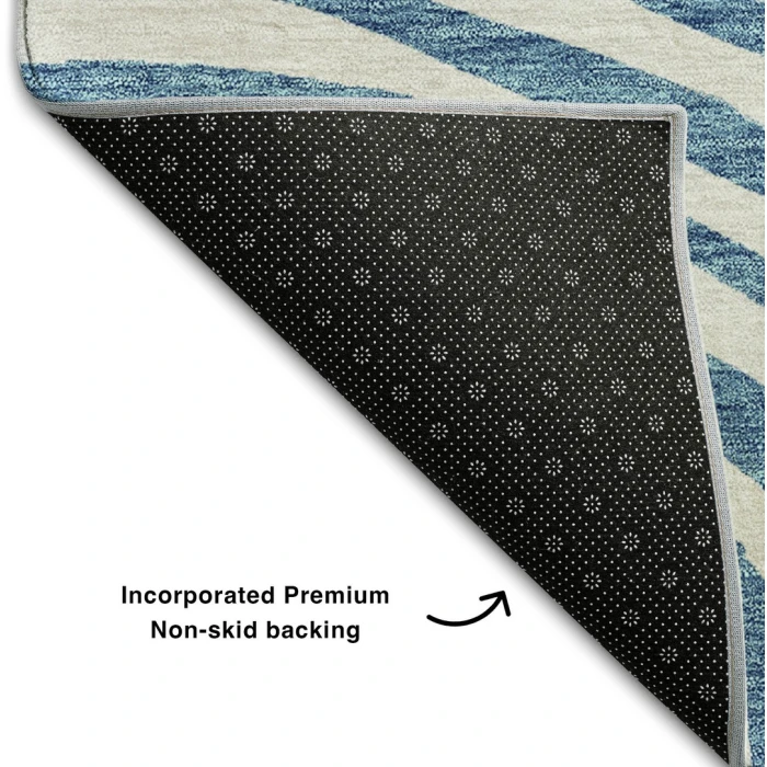 Addison Mayfield Teal AMF765 - 8ft. Round Rug