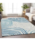 Addison Mayfield Teal AMF765 - 8ft. Round Rug
