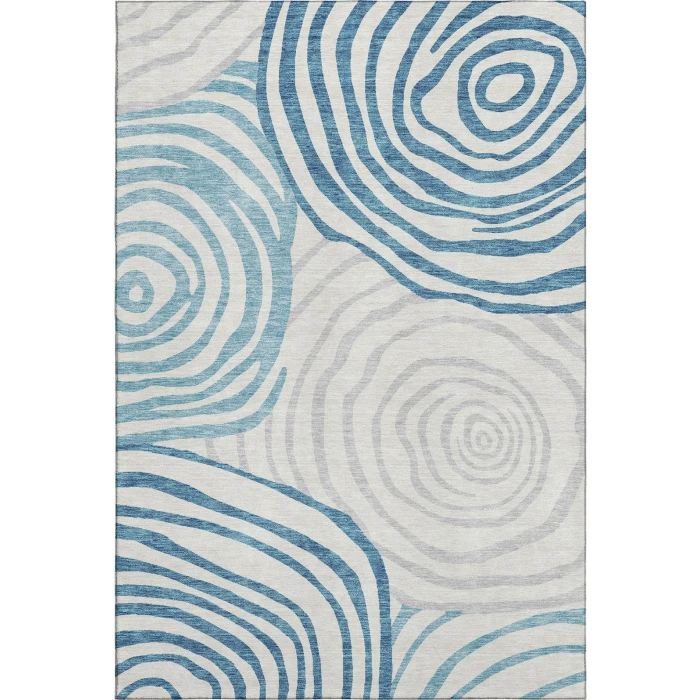 Addison Mayfield Teal AMF765 - 8ft. Round Rug