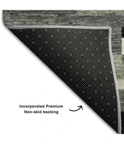 Addison Mayfield Black AMF766 2ft. 3in. x 7ft. 6in. Rect. Rug