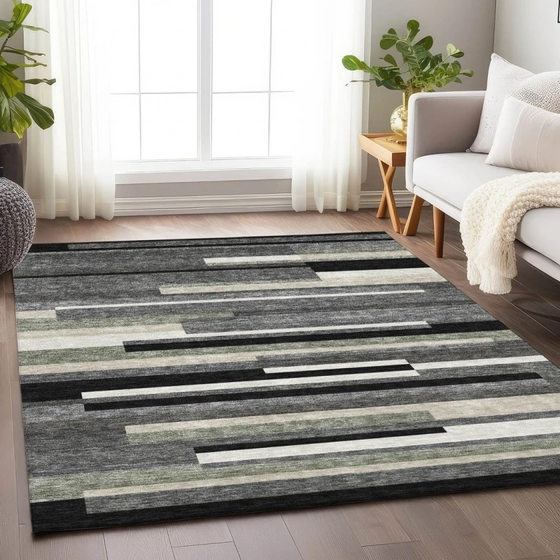 Addison Mayfield Black AMF766 - 8ft. Round Rug