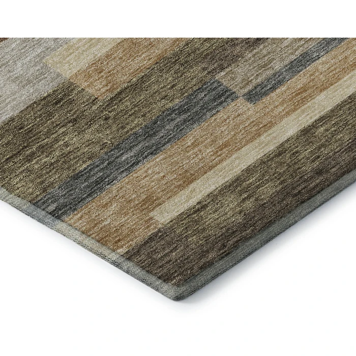 Addison Mayfield Brown AMF766 - 8ft. Round Rug