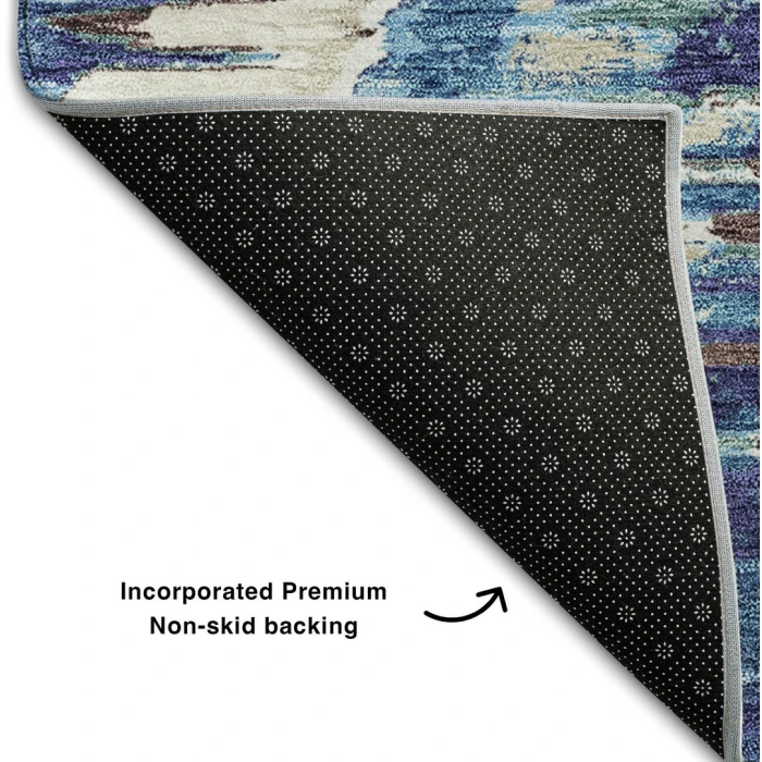 Addison Mayfield Blue AMF767 - 8ft. Round Rug