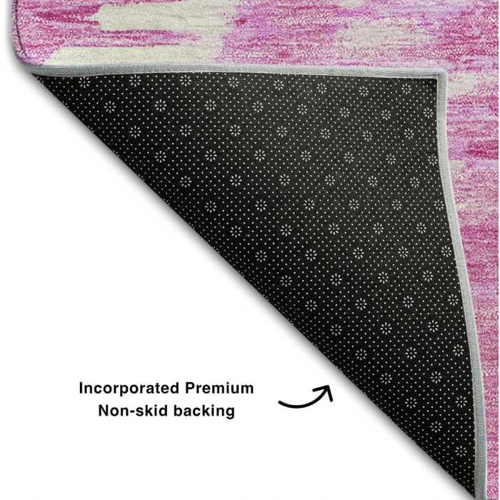 Addison Mayfield Pink AMF767 - 8ft. Round Rug