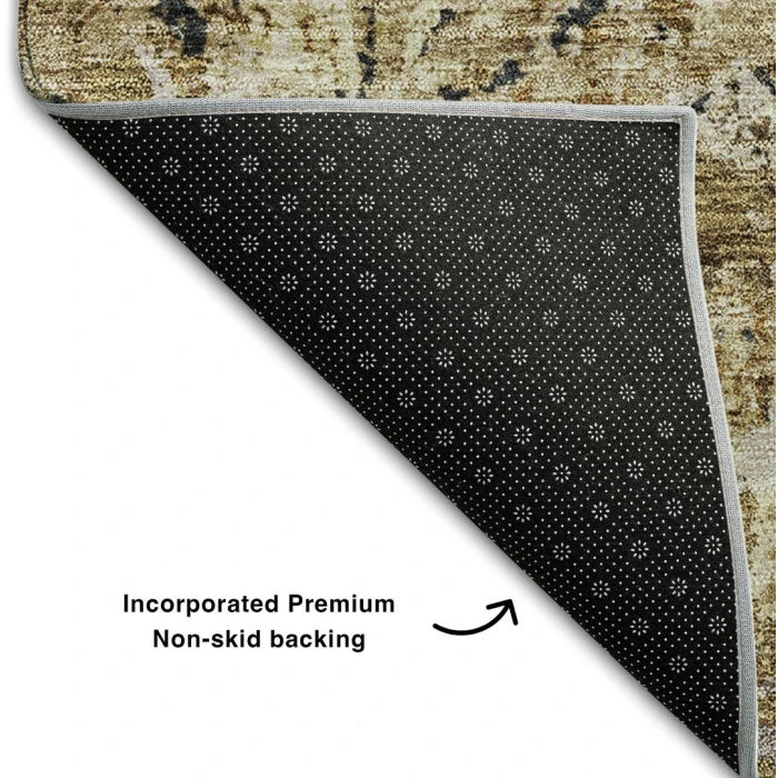 Addison Mayfield Brown AMF768 - 8ft. Round Rug