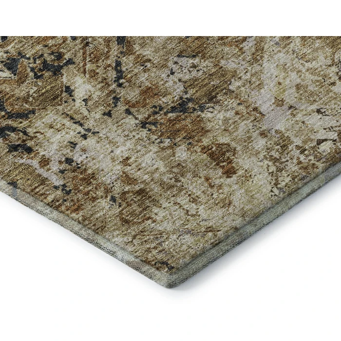 Addison Mayfield Brown AMF768 - 8ft. Round Rug