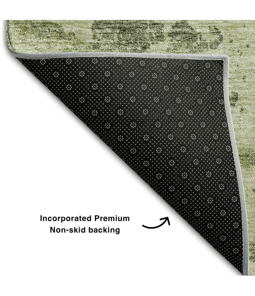 Addison Mayfield Green AMF769 - 8ft. Round Rug