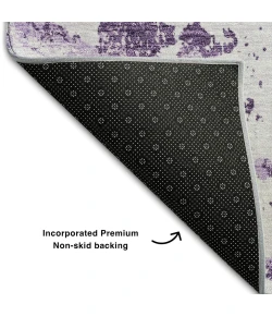 Addison Mayfield Purple AMF769 - 8ft. Round Rug