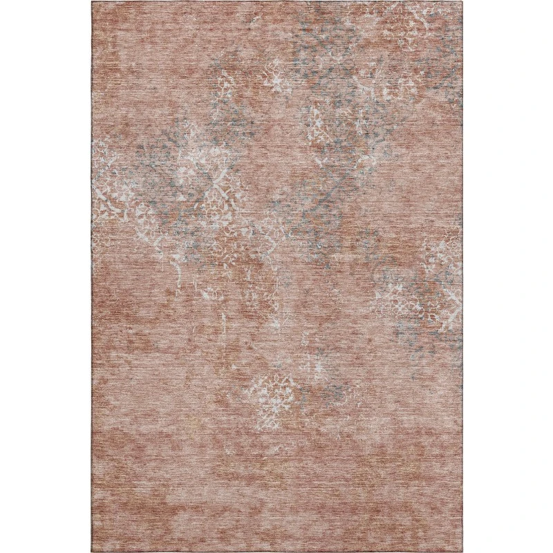 Addison Mayfield Orange AMF769 - 8ft. Round Rug