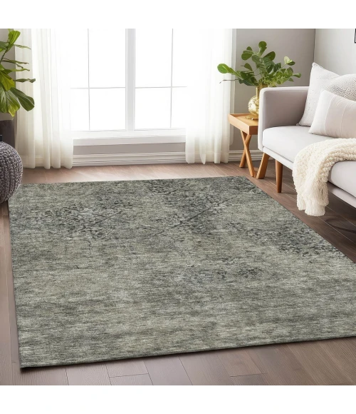 Addison Mayfield Brown AMF769 - 8ft. Round Rug