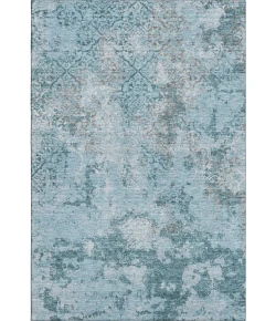 Addison Mayfield Teal AMF769 - 8ft. Round Rug