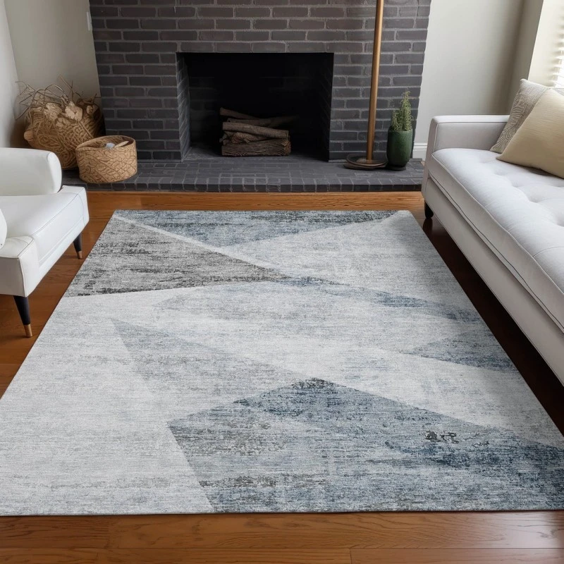 Addison Mayfield Blue AMF770 - 8ft. Round Rug