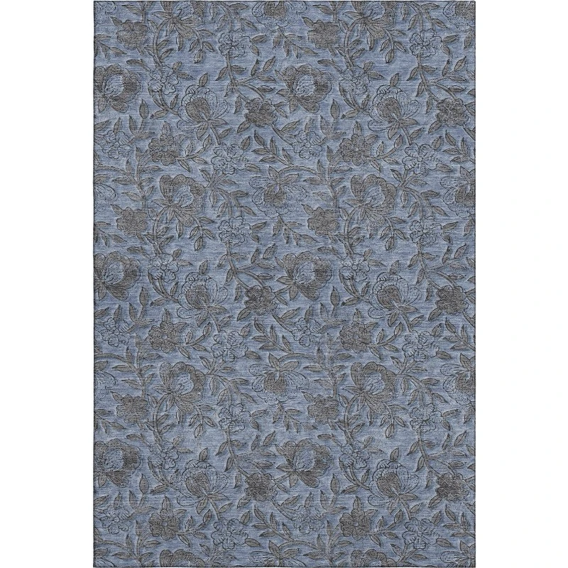 Addison Mayfield Blue AMF771 - 8ft. Round Rug