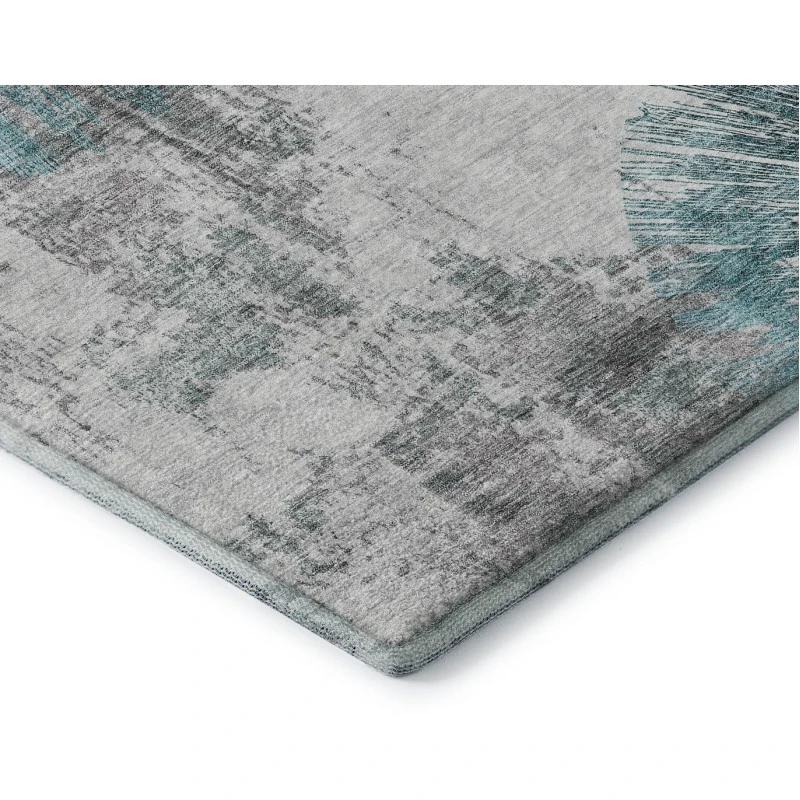 Addison Mayfield Teal AMF773 - 8ft. Round Rug
