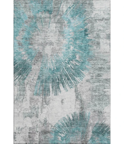 Addison Mayfield Teal AMF773 8ft. x 10ft. Rect. Rug