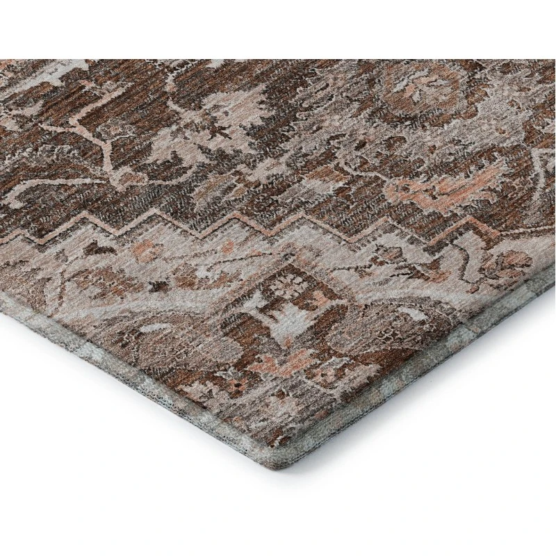 Addison Mayfield Orange AMF774 - 8ft. Round Rug