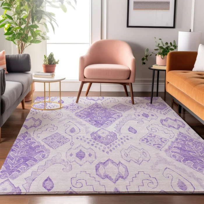 Addison Mayfield Purple AMF776 5ft. x 7ft. 6in. Rect. Rug