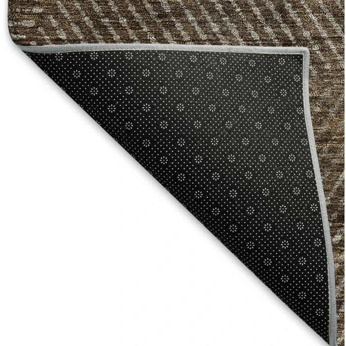 Addison Mayfield Brown AMF777 - 8ft. Round Rug