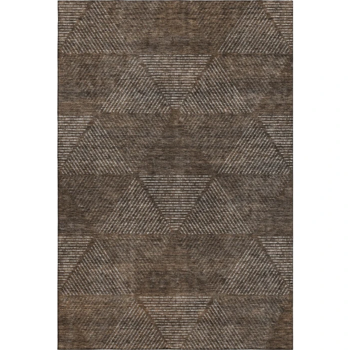 Addison Mayfield Brown AMF777 - 8ft. Round Rug