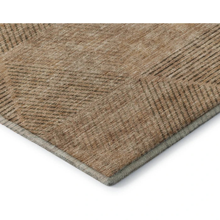 Addison Mayfield Orange AMF777 - 8ft. Round Rug