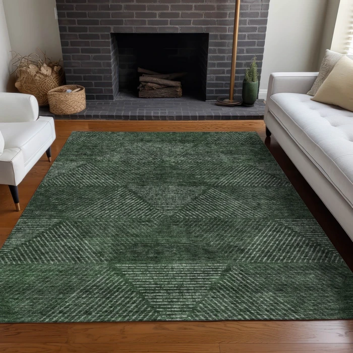 Addison Mayfield Green AMF777 5ft. x 7ft. 6in. Rect. Rug