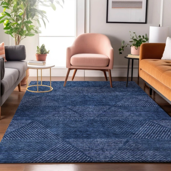 Addison Mayfield Blue AMF777 2ft. 3in. x 7ft. 6in. Rect. Rug