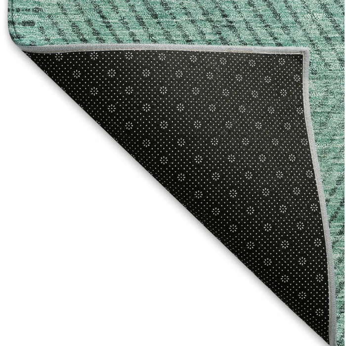 Addison Mayfield Teal AMF777 - 8ft. Round Rug