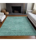 Addison Mayfield Teal AMF777 - 8ft. Round Rug