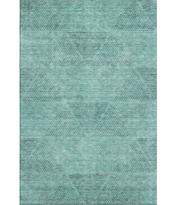 Addison Mayfield Teal AMF777 - 8ft. Round Rug
