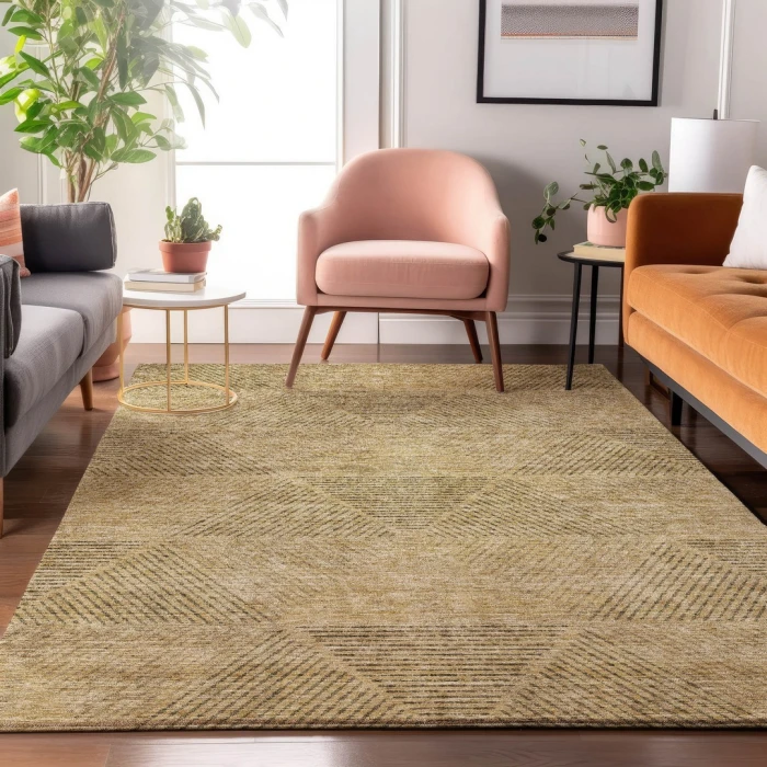Addison Mayfield Gold AMF777 2ft. 3in. x 7ft. 6in. Rect. Rug